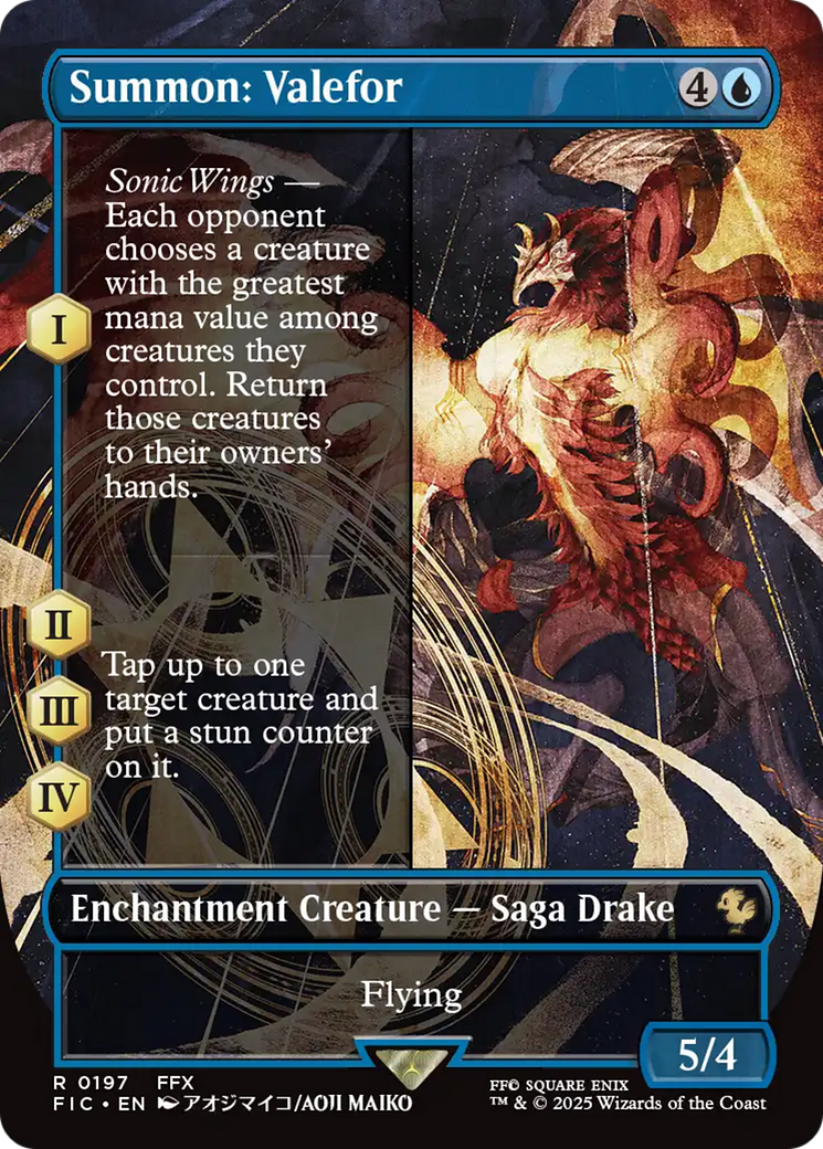 Summon: Valefor (Borderless) [FINAL FANTASY Commander]