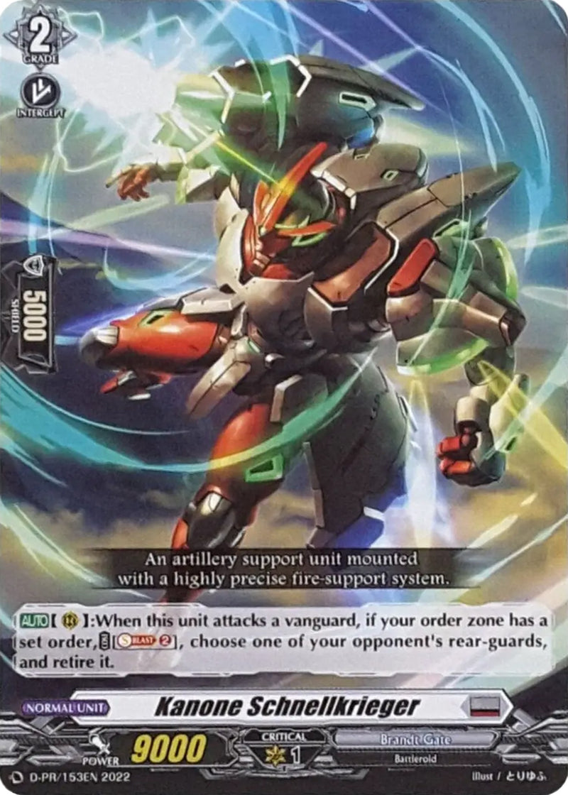 Kanone Schnellkrieger (D-PR/153EN) [D Promo Cards]