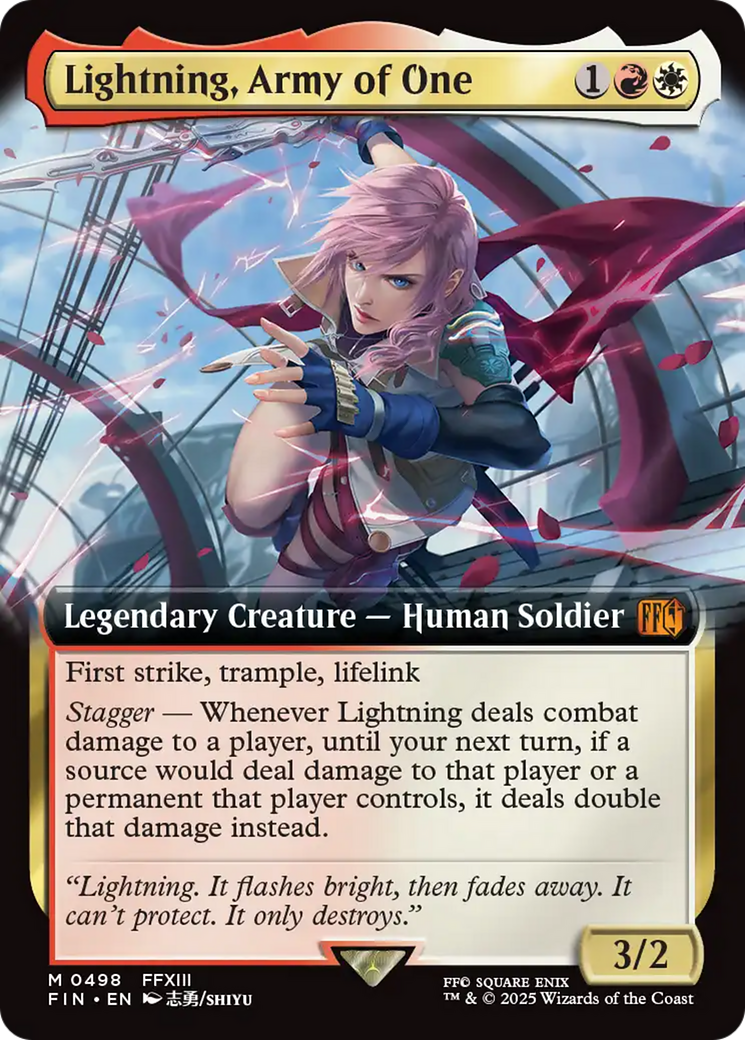 Lightning, Army of One (Extended Art) [FINAL FANTASY]