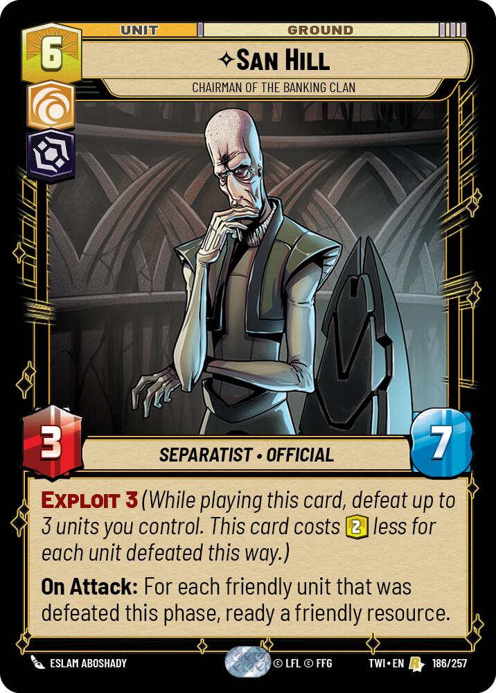 San Hill - Chairman of the Banking Clan (186/257) (186/257) [Twilight of the Republic]