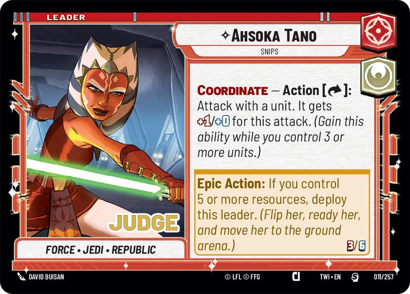 Ahsoka Tano - Snips (011/257) (011/257) [Judge Promos]
