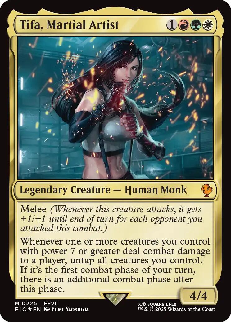 Tifa, Martial Artist (Surge Foil) [FINAL FANTASY Commander]