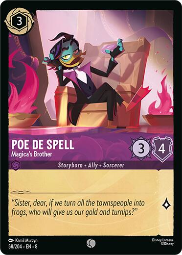 Poe De Spell - Magica's Brother (58/204) [Reign of Jafar]