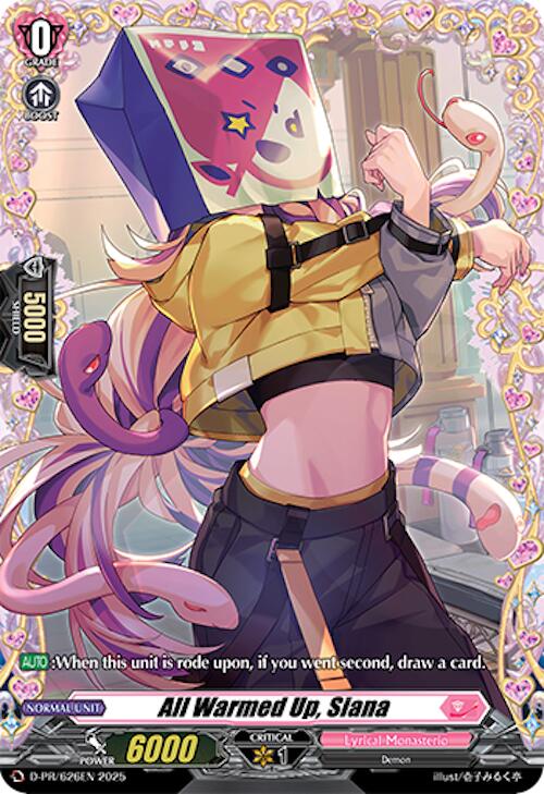 All Warmed Up, Siana (D-PR/626EN) [D Promo Cards]