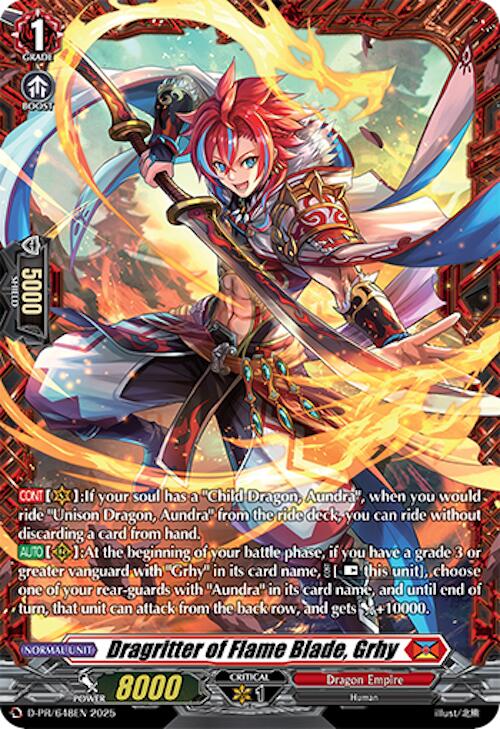Dragritter of Flame Blade, Grhy (D-PR/648EN) [D Promo Cards]