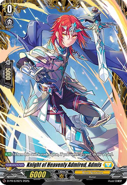 Knight of Heavenly Admired, Admis (D-PR/676EN) [D Promo Cards]