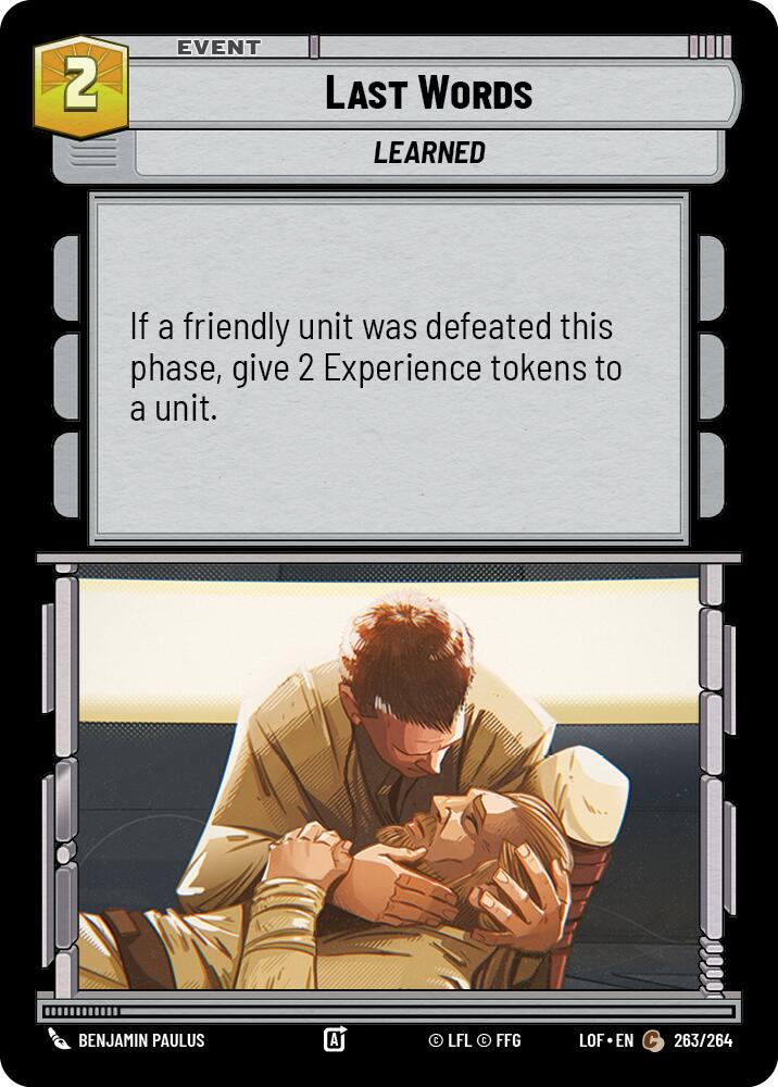Last Words (263/264) (263/264) [Legends of the Force]
