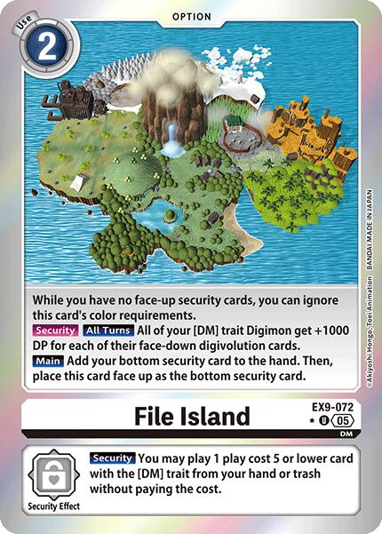 File Island [EX9-072] (Limited Foil) [Versus Monsters]