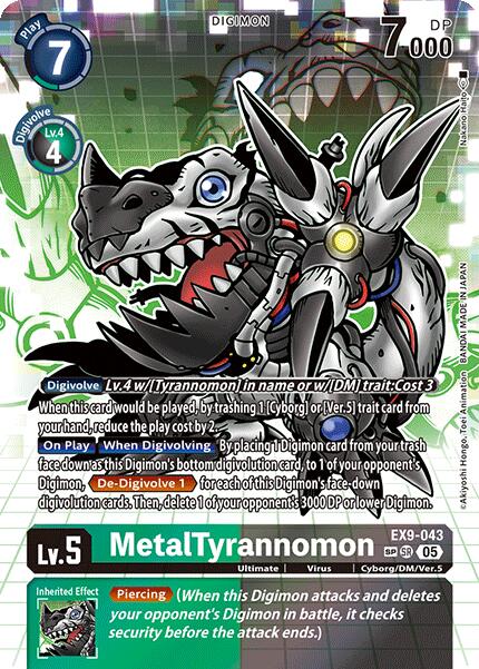 MetalTyrannomon [EX9-043] (SP) [Versus Monsters]