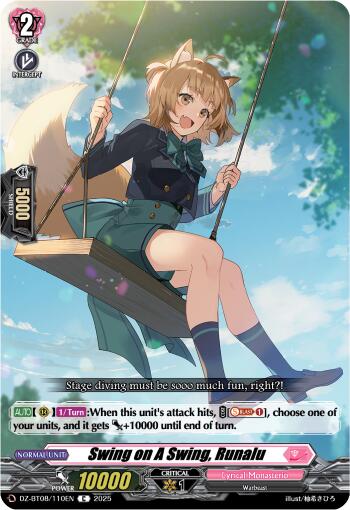 Swing on a Swing, Runalu (DZ-BT08/110EN) [DZ-BT08: Knights 0f Rebirth]