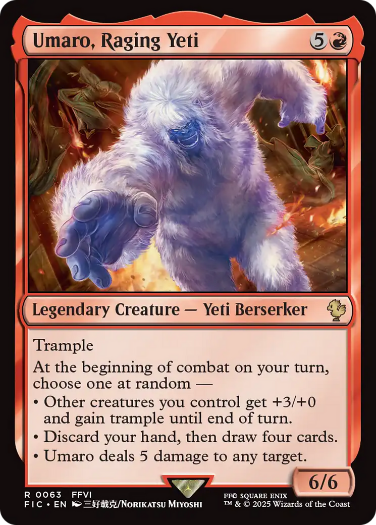 Umaro, Raging Yeti [FINAL FANTASY Commander]