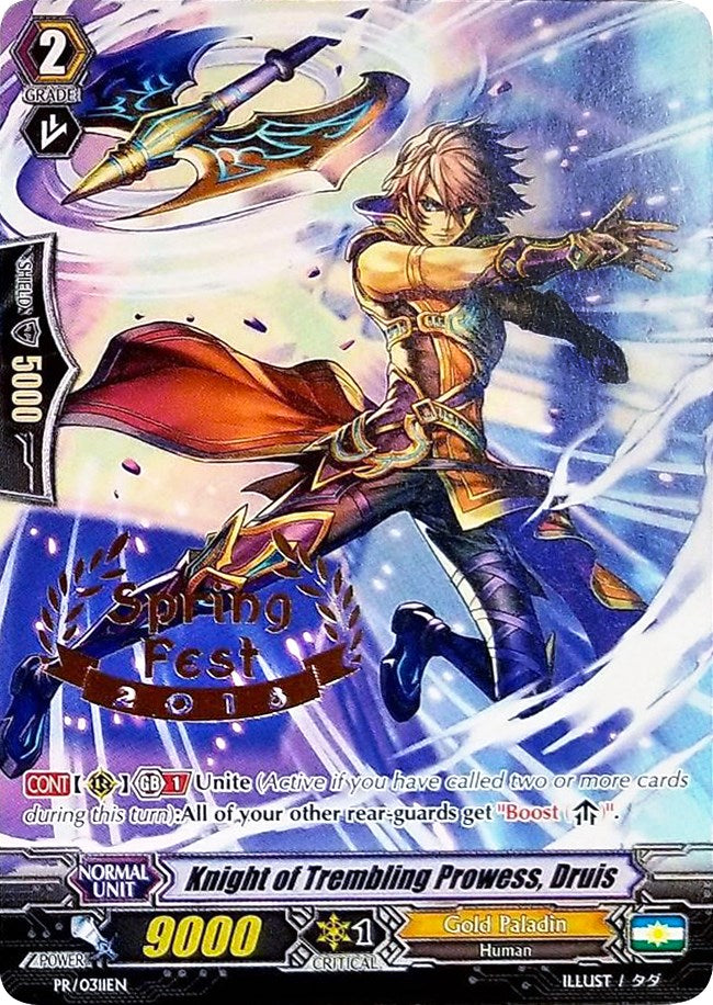 Knight of Trembling Prowess, Druis (Hot Stamped) (PR/0311EN) [Promo Cards]