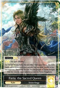 Faria, the Sacred Queen // Faria, the Ruler of God Sword (Full Art) (SKL-007/J) [The Seven Kings of the Lands]