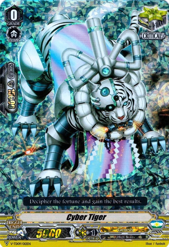 Cyber Tiger (Parallel Foil) (V-TD09/012EN) [Shinemon Nitta]