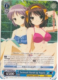 Swimsuit Haruhi & Nagato (SY/W08-E083 U) [The Melancholy of Haruhi Suzumiya]