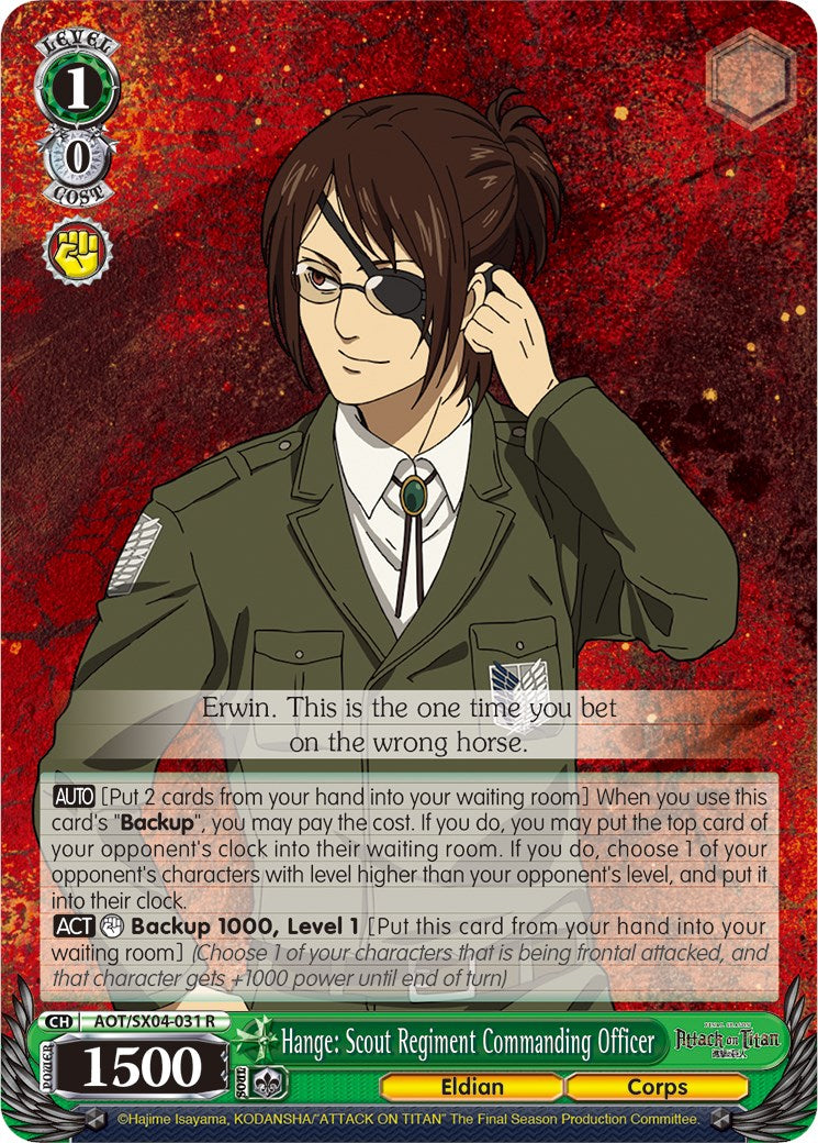 Hange: Scout Regiment Commanding Officer [Attack On Titan: Final Season]