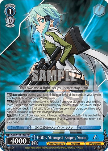 GGO's Strongest Sniper, Sinon [Sword Art Online Animation 10th Anniversary]