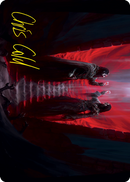 Vampires' Vengeance Art Card (Gold-Stamped Signature) [Innistrad: Crimson Vow Art Series]