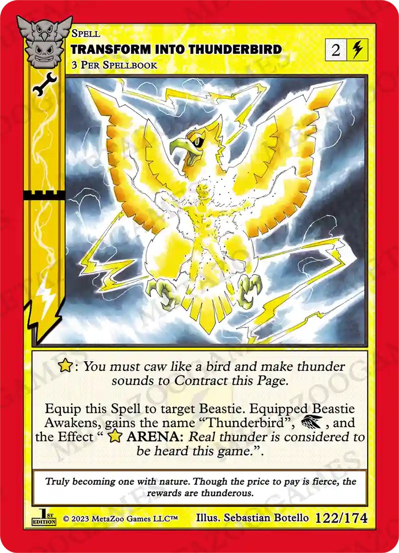 Transform Into Thunderbird [Native: First Edition]