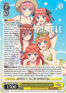 Quintuplets in Swimsuits, Ichika & Nino & Miku & Yotsuba & Itsuki (5HY/W101-E017S SR) [The Quintessential Quintuplets Movie]