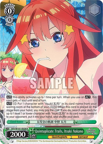 Quintuplicate Trails, Itsuki Nakano (5HY/W101-E028 R) [The Quintessential Quintuplets Movie]
