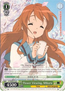 Flower Viewing, Mikuru (SY/WE09-E10) (Foil) [The Melancholy of Haruhi Suzumiya Extra Booster]