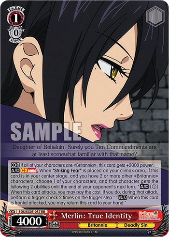 Merlin: True Identity (Foil) [The Seven Deadly Sins: Revival of The Commandments]