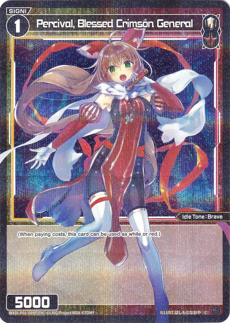 Percival, Blessed Crimson General (Parallel Foil) (WXDi-P01-089P) [Glowing Diva]
