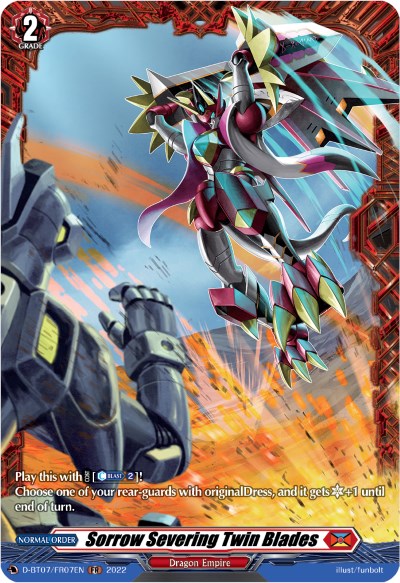 Sorrow Severing Twin Blades (FR) (D-BT07/FR07EN) [Raging Flames Against Emerald Storm]