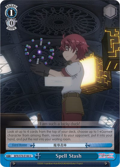 Spell Stash (BFR/S78-E106 U) [BOFURI: I Don't Want to Get Hurt, so I'll Max Out My Defense]