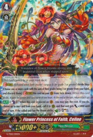 Flower Princess of Faith, Celine (RRR) (G-TD12/001EN) [Flower Princess of Abundant Blooming]