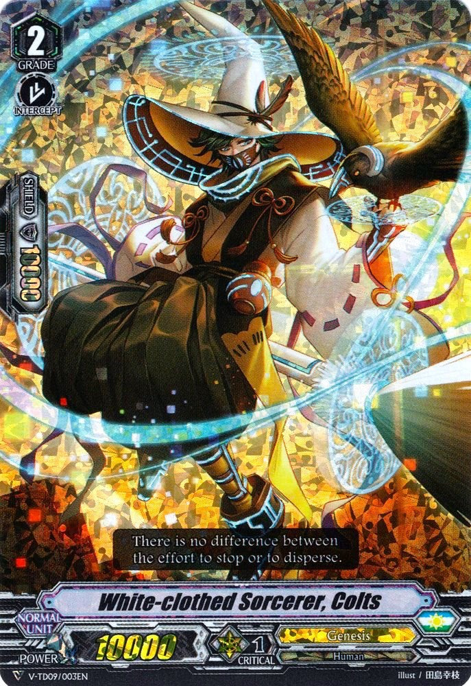 White-clothed Sorcerer, Colts (Parallel Foil) (V-TD09/003EN) [Shinemon Nitta]