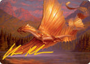 Adult Gold Dragon Art Card (Gold-Stamped Signature) [Dungeons & Dragons: Adventures in the Forgotten Realms Art Series]